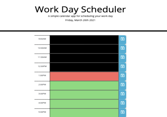 workday Scheduler